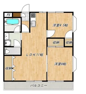 サンブライト【3階】の間取り
