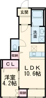 クリビアII【1階】の間取り