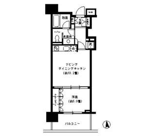 KDXレジデンス芝公園【13階】の間取り