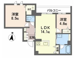 ゼーゲンハウス【1階】の間取り