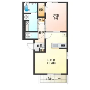 ブルーフローラ【3階】の間取り