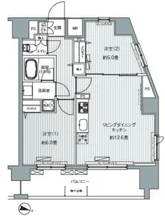 センテニアル王子神谷【10階】の間取り