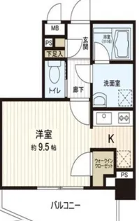 東京都荒川区西日暮里1【マンション】の間取り