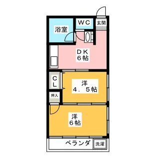 リージェンシー大世古【2階】の間取り