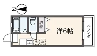 コーポ東川島B棟【2階】の間取り