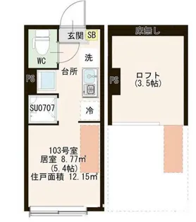 HN富士見台III【1階】の間取り