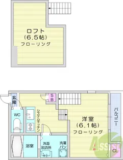 ハーモニーテラス岩切4【2階】の間取り