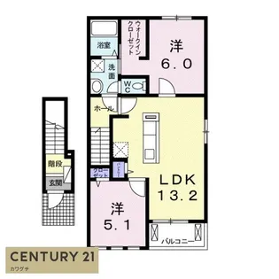 BEST HOUSE II B【2階】の間取り
