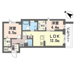 アンビシア【2階】の間取り