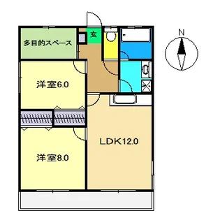 アーバンビレッジIV【2階】の間取り