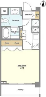 東京都新宿区新小川町【マンション】の間取り