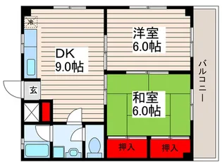 レインボ-ヒルズ【1階】の間取り