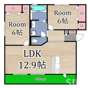 プレジール・ユナ【2階】の間取り