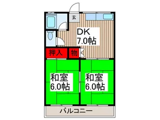 グリーンハイツ【2階】の間取り