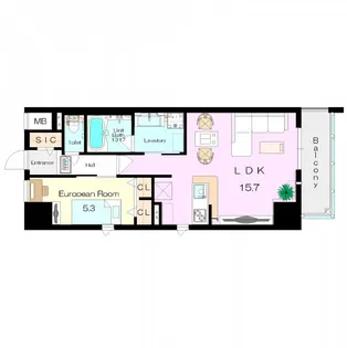 グランクラス塚口【10階】の間取り