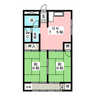 コーポゆの木【3階】の間取り