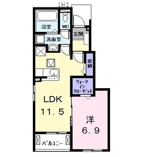 ノーブルスクエア【1階】の間取り
