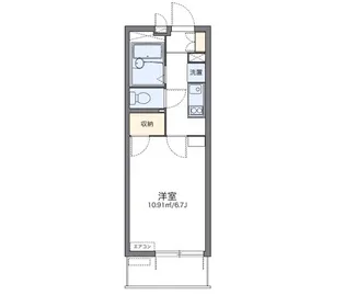 レオパレス凛凛【3階】の間取り