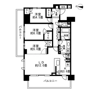 グレーシア海老名【2階】の間取り