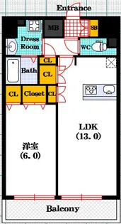 アドバンス大阪城レガーレ【12階】の間取り