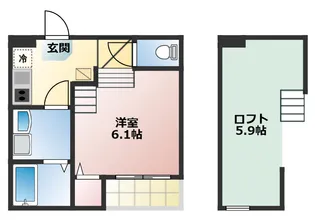 ハーモニーテラスイズモ【2階】の間取り