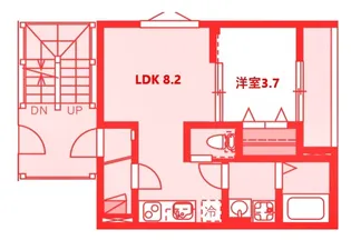 旅と青空のアン・ジュール【2階】の間取り