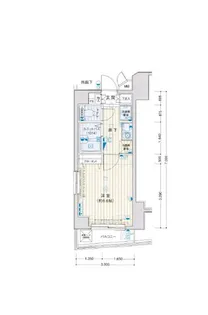 メインステージ南麻布【3階】の間取り