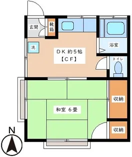 鶴ヶ丘ハイム【2階】の間取り