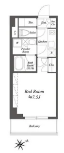 ブライズ白金台【2階】の間取り