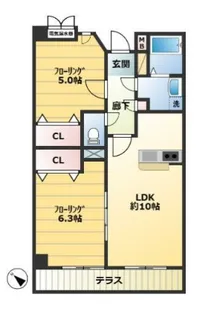 グランドヴィラ・コーラ【1階】の間取り