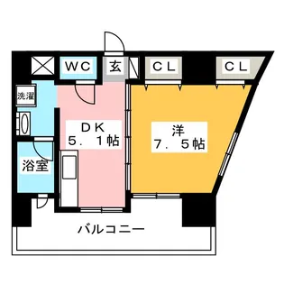 グランデュールマンション【3階】の間取り