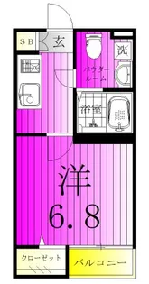 Heim-YASURAGI ~ハイムヤスラギ~【2階】の間取り