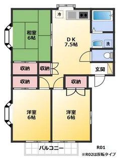 ルプチーニ松岡II【2階】の間取り