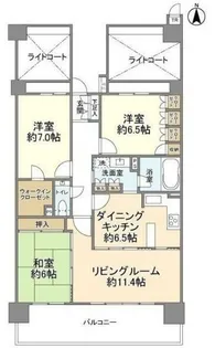 クリオレジダンス東京【5階】の間取り