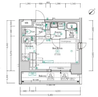 アンベリール西川口参番館【8階】の間取り