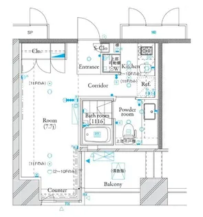 ザ・タワー芝浦【3階】の間取り