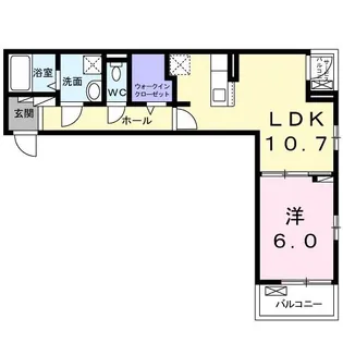 カルム・コリーヌ【2階】の間取り
