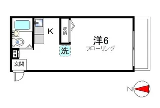 ルージュ駒場【3階】の間取り