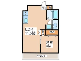 丸幸マンション【4階】の間取り