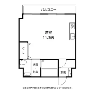 コンチネンタル砂町【3階】の間取り