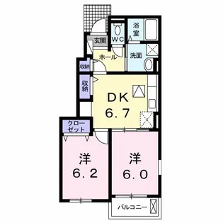 アヴェンタ ドールIII【1階】の間取り
