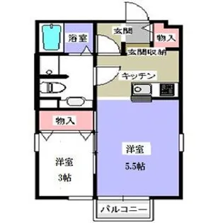 エスポワール西原【2階】の間取り