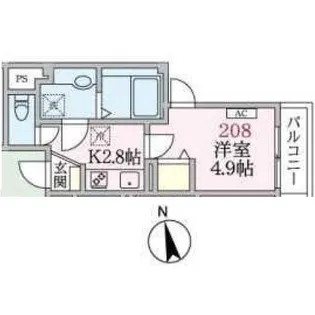 アローマ王子本町【2階】の間取り
