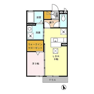 ラフィーネII【1階】の間取り