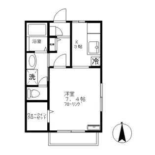 つばさハイツ【1階】の間取り