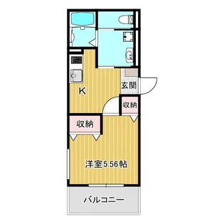 オーパス北在家【1階】の間取り