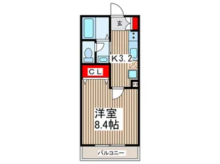 ルーチェM【1階】の間取り