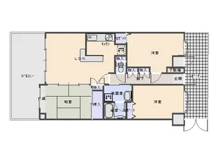 グランドール川之江【10階】の間取り