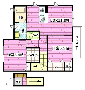 ボナールSIII【2階】の間取り