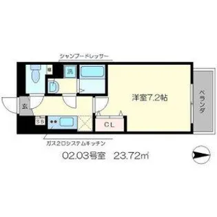 ウィル室町【1階】の間取り